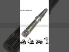 El eje del motor hidráulico del excavador