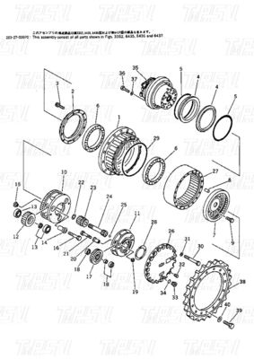 Bolt en motor de oscilación hidráulico / motor de viaje para OEMs de excavadoras