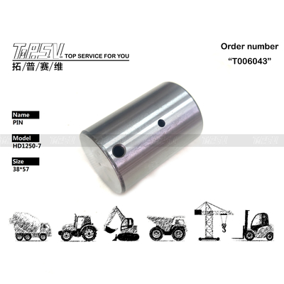 Pasador de engranaje de 2 etapas de desplazamiento para excavadora HD1250-7 para eficiencia hidráulica de excavadora