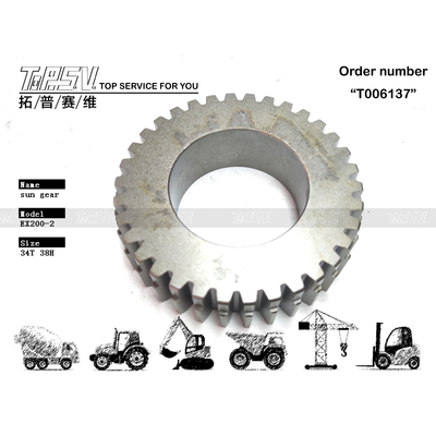 Engranaje solar de dos etapas para desplazamiento de excavadora EX200-2, fácil de instalar, con aceite para engranajes