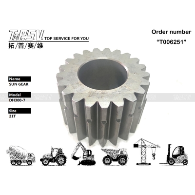 K9000794 Fácil de Instalar DH300-7  Engranaje Solar de Viaje de 3 Etapas Operación Suave en el Sistema de Transmisión de Excavadora Hecho de Acero