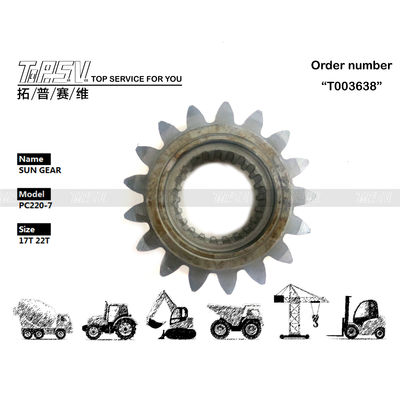 206-26-71410 Engranaje solar de 1 etapa para giro de excavadora PC220-7 de alta durabilidad, fácil instalación y mantenimiento con aceite para engranajes conveniente