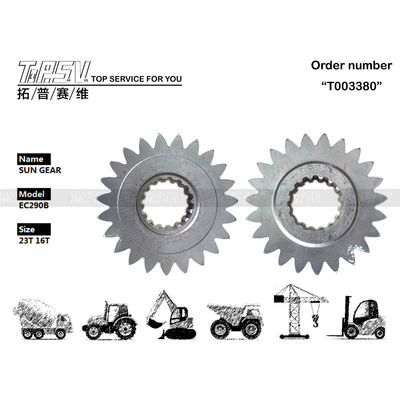 VOE14547279 Engranaje solar de una etapa para giro de excavadora EC290B de acero para una fácil instalación en el sistema de transmisión de la excavadora, instalación suave