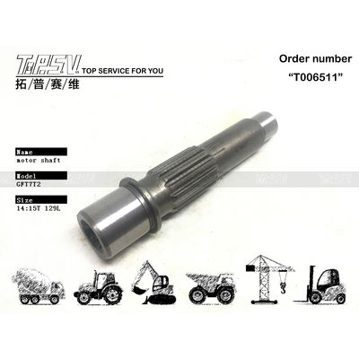 Minería de energía FR60-7 Excavadora Motor hidráulico Eje compatible con las marcas y modelos de las excavadoras Tratamiento térmico