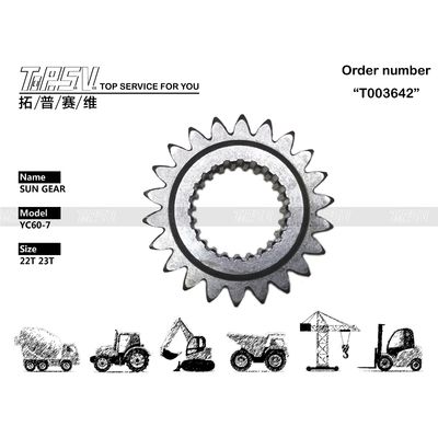 Caja de engranajes oscilantes para excavadora YC60-7, engranaje solar de 1 etapa, componentes duraderos diseñados para excavadoras y maquinaria de construcción de servicio pesado