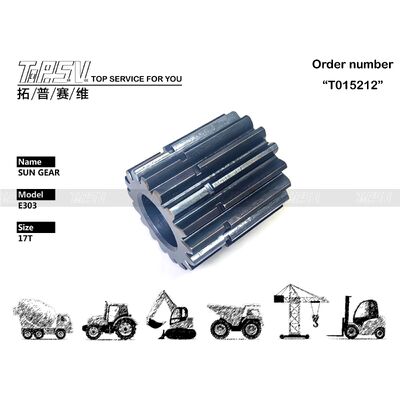 Piezas del engranaje solar de la etapa del viaje 2 del excavador E303 para los recambios del excavador de la impulsión del viaje