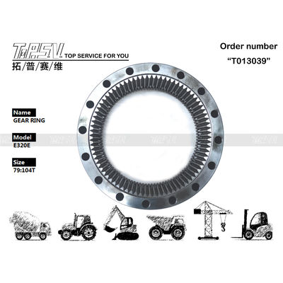 calidad  E320E Excavator Travel Steel Gear Ring 267-6783 Gear Meshing Installation fábrica