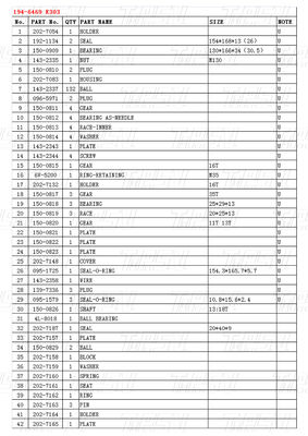 194-6469 Reducidores de accionamiento final optimizados con perno en el catálogo de instalación E303