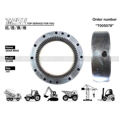 74T Piezas de repuesto para excavadoras E120B Anillo de engranajes oscilantes 093-7000 Material de acero