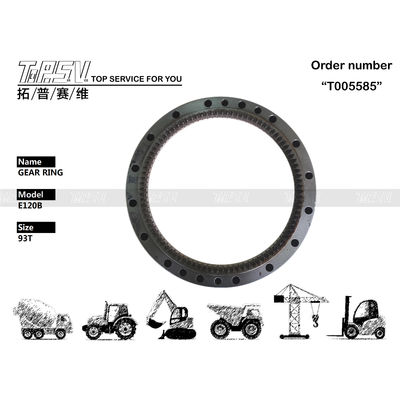 E120B Excavadora de viaje de anillo interno engranaje 099-0206 para la reparación de máquinas