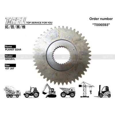 Construcción de acero negro SH120 Excavadora de viaje Equipo planetario para motor hidráulico
