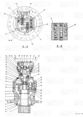 Excavadora de alta calidad con motor de accionamiento oscilante con reductor planetario mejorado