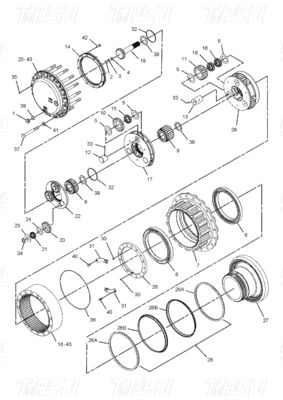 Dispositivos hidráulicos de oscilación y movimiento para excavadoras 227-6116 E325C