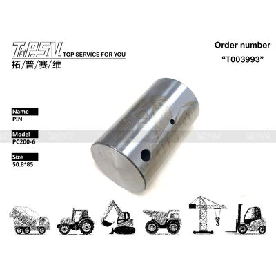 Fortaleza 20Y-26-21320 PC200-6 Excavadora Balanceador de 2 Etapas Pin Acero Negro Color Fácil de instalar para talleres de reparación de máquinas