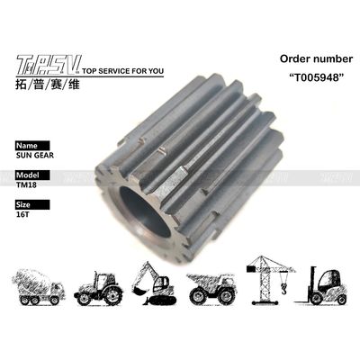 Precisión Negro XKAY-01766 TM18 Excavadora Viaje 2 Etapas Sun Gear Drive para el motor hidráulico
