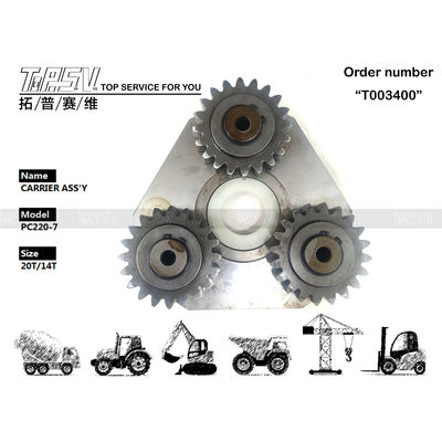 Reducción planetaria y accionamiento del motor hidráulico PC220-7 Excavadora de 1 etapa ASSY para un rendimiento suave
