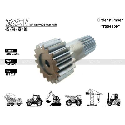 Conjunto de engranajes para excavadoras GM35VL personalizables para máquinas de reparación