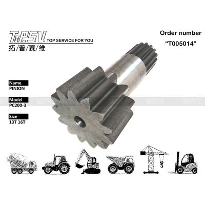 Compatibilidad Compatible con 205-26-71393 PC200-3 Excavadora Pinion de balanceo Marcas y modelos Excavadora Viajes Partes del motor utilizado en la maquinaria de la excavadora