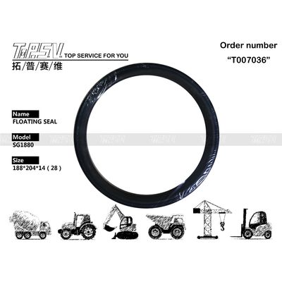 SG1880 ZX60 Excavadora de viaje Floating Seal Maquinaria de sellado de excavadora Kit de sellado hidráulico