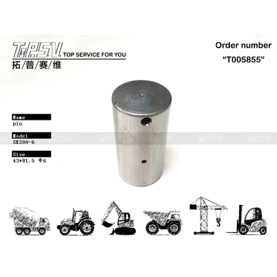 Pasador de engranaje de 2 etapas de desplazamiento para excavadora SK200-6 de alta durabilidad para talleres de reparación de maquinaria