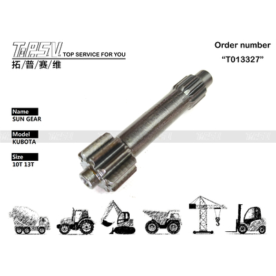 Engranaje solar de 1 etapa de desplazamiento de excavadora KX20 en maquinaria de excavación