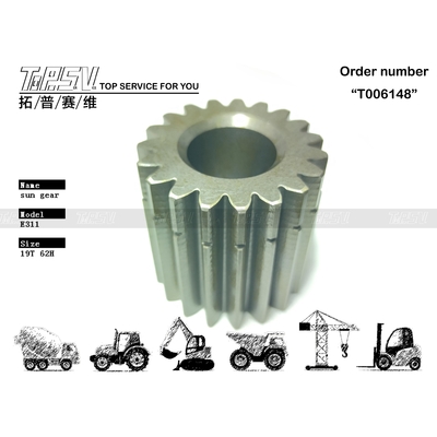 6I-6518 Engranaje solar de 2 etapas de desplazamiento de excavadora E311 de alta precisión, fácil de instalar
