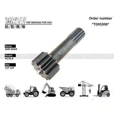 Engranaje solar para excavadora PC70-8 Reductor planetario negro