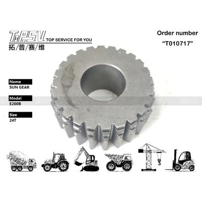 Maquinaria de excavadora 096-0583 Excavadora Usada E200B Caja de engranajes solares de viaje de 2 etapas en color negro