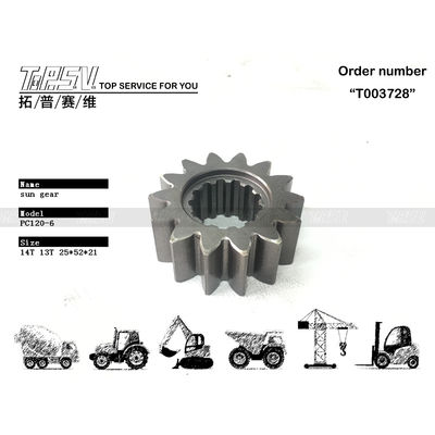 203-26-61150 Engranaje solar de desplazamiento para excavadora PC120-6 fácil de instalar con accionamiento de motor hidráulico, listo para enviar