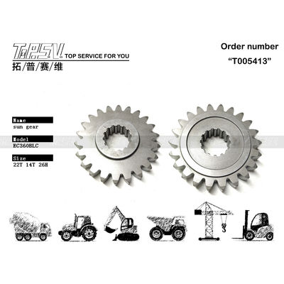 VOE14515056 Reductor planetario de engranaje solar de 1 etapa para desplazamiento de excavadora EC360D negro para el sistema de transmisión de excavadora
