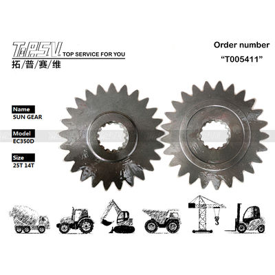 VOE14570934 mantenimiento de aceite de engranaje EC290D excavadora engranaje solar utilizado en maquinaria de excavadora con y color negro