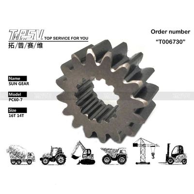 Engranaje solar de desplazamiento para excavadora PC60-7 de alta durabilidad con disponibilidad y accionamiento de motor hidráulico