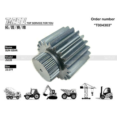 05/903863 Alta durabilidad JS220 Excavadora oscilación de 2 etapas engranaje solar para el motor hidráulico en la maquinaria de construcción
