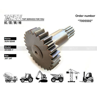 Mantenimiento del aceite de engranajes K9000802 para el desplazamiento de la excavadora DH300-7, etapa 1, engranaje solar, depende del tamaño y varios modelos