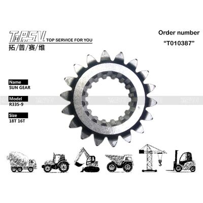 XKAQ-00456 Mantenimiento de aceite para engranajes R335-9 Excavadora Giro 1 Etapa Caja de engranajes planetarios Componente resistente y duradero Adecuado para reemplazo de excavadoras hidráulicas