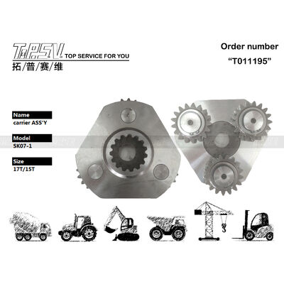 SK07-1 Excavadora oscilación de 1 etapa transportador ASSY Partes para el movimiento de oscilación de excavadora piezas de repuesto