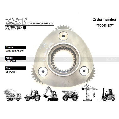 K1003027 Conjunto de engranajes planetarios De acero DX300 piezas de repuesto de excavadora Funcionamiento estable