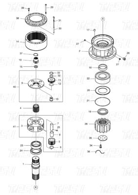 Good price K1002518B K1002518 K1002518A 130401-00021 DX300 Excavadora con movimiento oscilante Catálogo con capacidades de varios modelos de excavadoras en línea