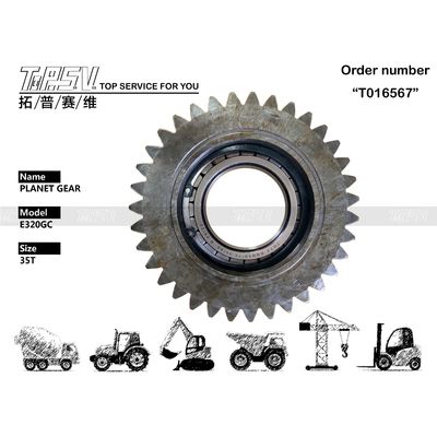 Good price 569-4287+569-4293 Ver imagen Número de dientes incluido E320GC Excavadora Viaje 2 Etapas Reducción de engranajes planetarios Partes de engranajes con reducción planetaria en línea