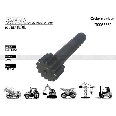 0922107 ZX60 Excavadora Viaje 1 Etapa Sun Gear Caja de engranajes Para talleres de reparación de máquinas