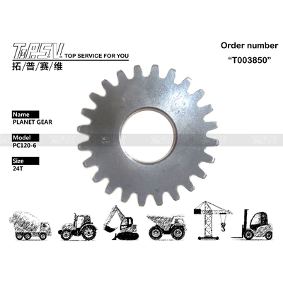 203-26-61160 Piezas de engranaje reductor planetario de 1 etapa para excavadora PC120-6 con función de tren de potencia, color rojo, para rendimiento de maquinaria pesada
