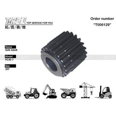 FUFRP-1159-08 PC30-7 de alta precisión Excavadora de viaje 2 etapas de equipo solar en color negro