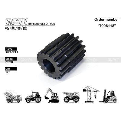 7Y-1430 Engranaje Solar de 2 Etapas de Traslación de Excavadora E320C de Alta Precisión con Accionamiento de Motor Hidráulico y Reductor Planetario