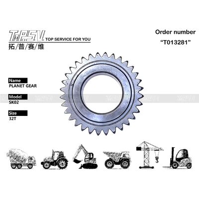 Piezas del engranaje planetario de la etapa del viaje 1 del excavador SK02 para los recambios del excavador de la impulsión del viaje