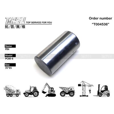 201-26-61231 piezas del Pin del oscilación del excavador PC60-6 para los recambios del excavador de la impulsión del oscilación