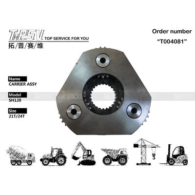 Piezas del conjunto del portador de giro de la excavadora SH120 de 2 etapas para piezas de repuesto de la excavadora con accionamiento de giro