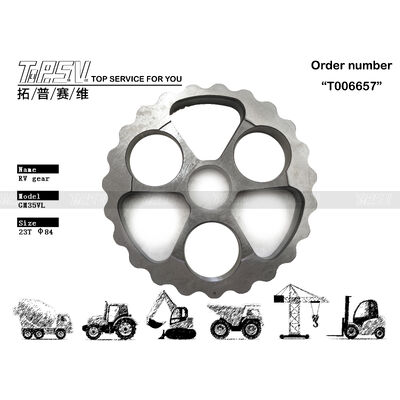 Piezas del engranaje del viaje rv del excavador de GM35VL para los recambios del excavador de la impulsión del viaje