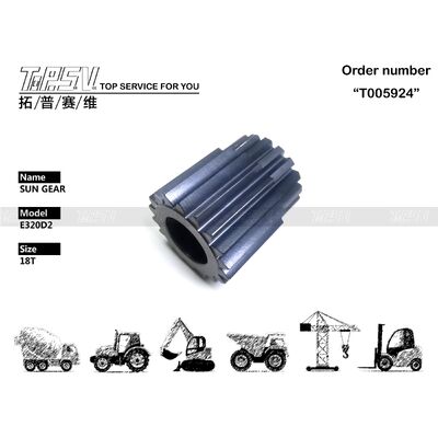 Good price 333-2990 piezas del engranaje solar de la etapa del viaje 2 del excavador E320D2 para los recambios del excavador de la impulsión del viaje en línea