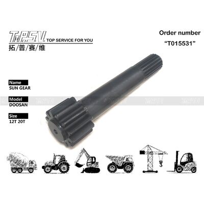 Good price Piezas del engranaje solar de la etapa del viaje 1 del excavador DX225-9 para los recambios del excavador de la impulsión del viaje en línea