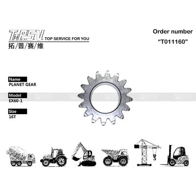 3036285 Compatibilidad universal EX60-1 Excavadora oscilante de 1 etapa engranaje planetario con engranaje rotativo reducido